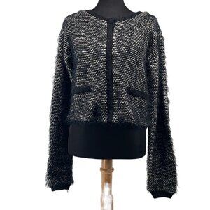 𝅺silvian Heach button front cardigan wool blend snap closures sz m career event